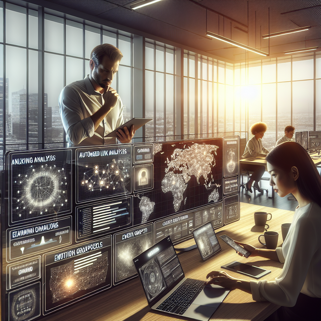 AI-powered OSINT link analysis visualization