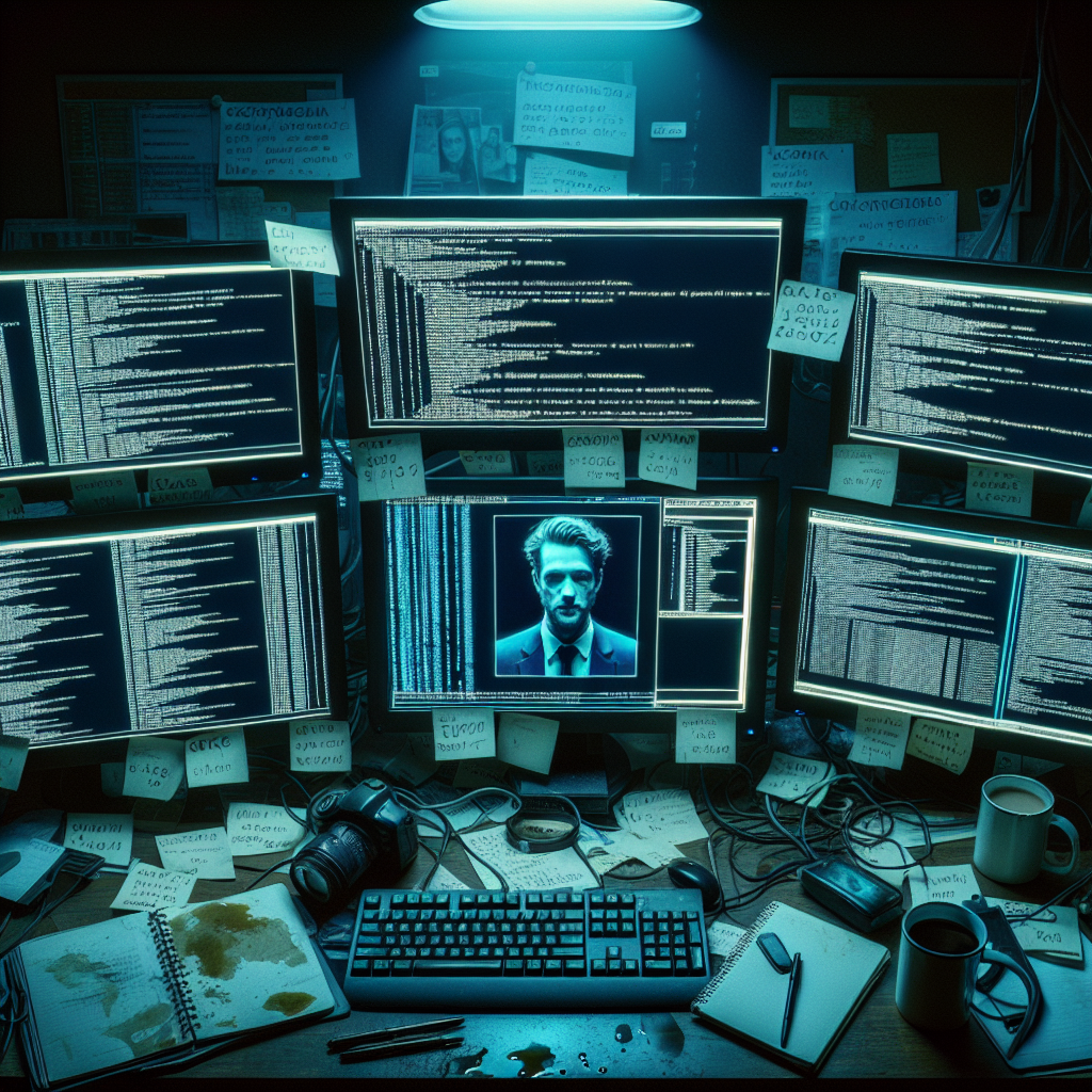 Graph visualization showing financial crime connections