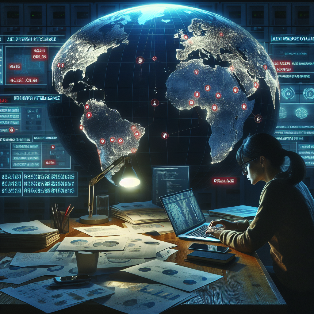 Graph visualization showing financial crime connections