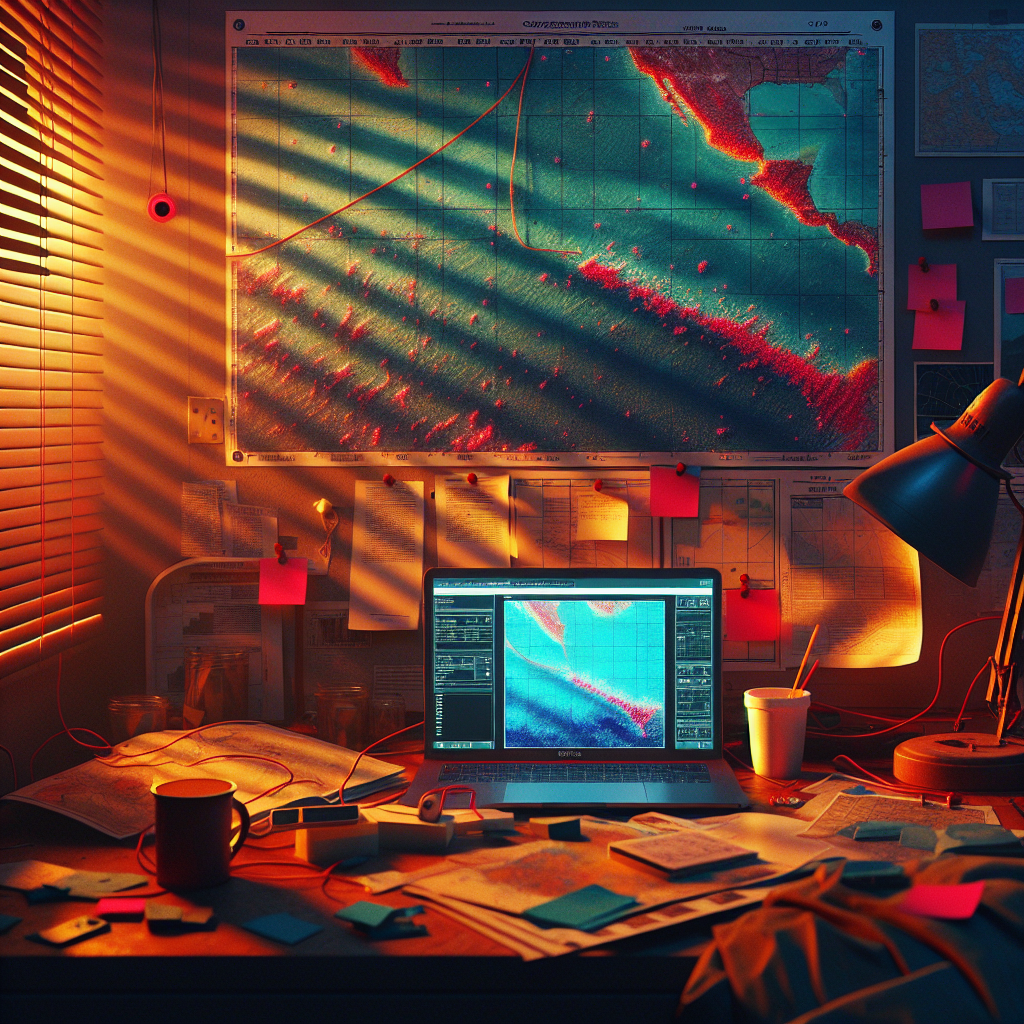 Graph visualization showing financial crime connections