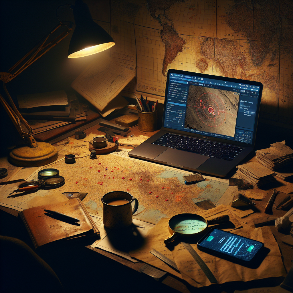 Graph visualization showing financial crime connections