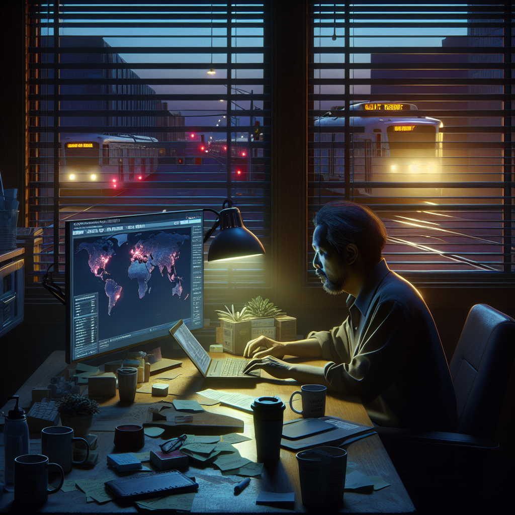 Graph visualization showing financial crime connections