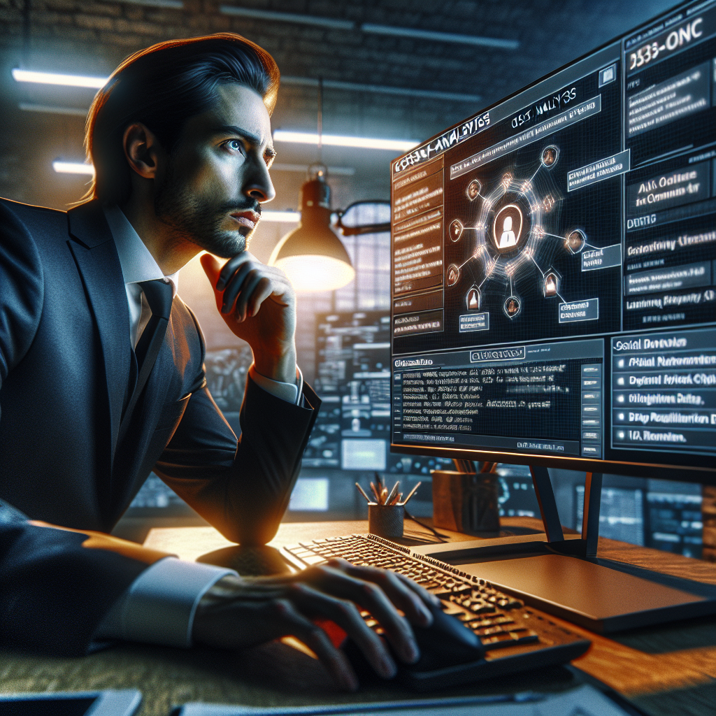 Analyst team collaborating on OSINT platform with link analysis graph